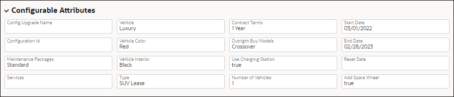 Configuration Attributes