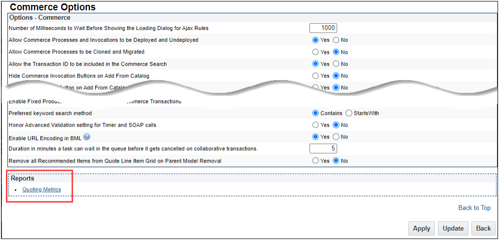 Qutoing Metrics Link