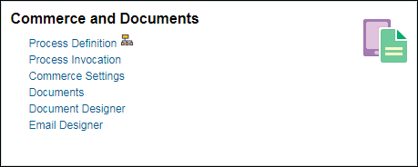 Commerce and Documents section