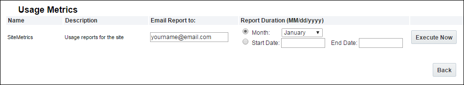 Usage Metrics