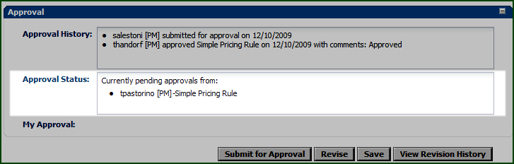 Approved Status