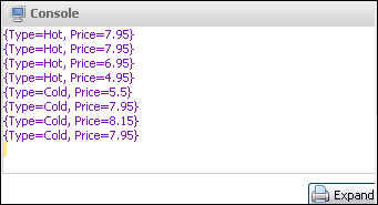 Use BMQL output example