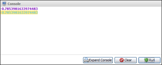 atan output example