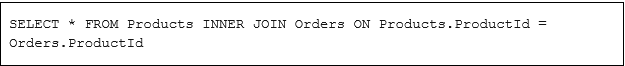  SELECT * statement example for joining two tables.