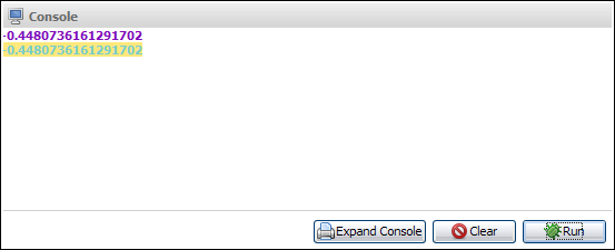 cos output example