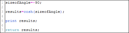 cosh example