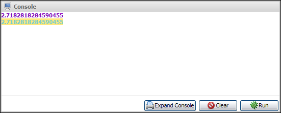 exp output example