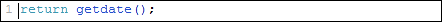 getdate example