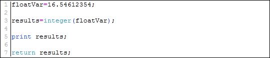 integer example