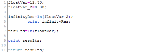 ln example