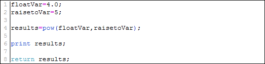 pow example
