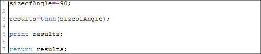 tanh example
