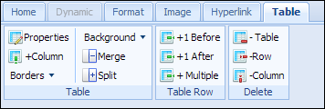 Table tab