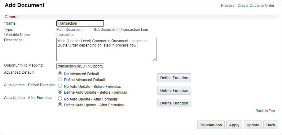 Add Document page