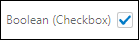 Boolean Checkbox