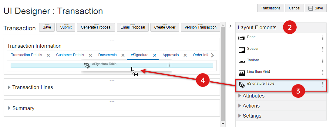 Add eSignature Table