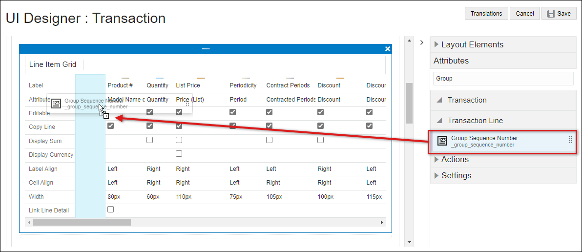 Add Group Sequence Number attribute