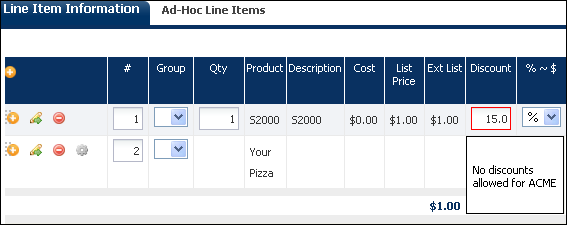 Buyside Constraint Rule example
