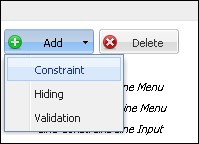 Add drop-down menu - Constratint Rule