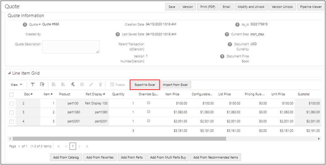 Export to Excel