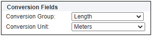 Select Conversion fileds