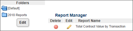 Report manager Folders
