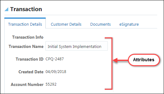 User side attributes