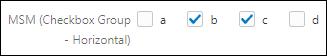 Horizontall Multi-Select Checkbox Group