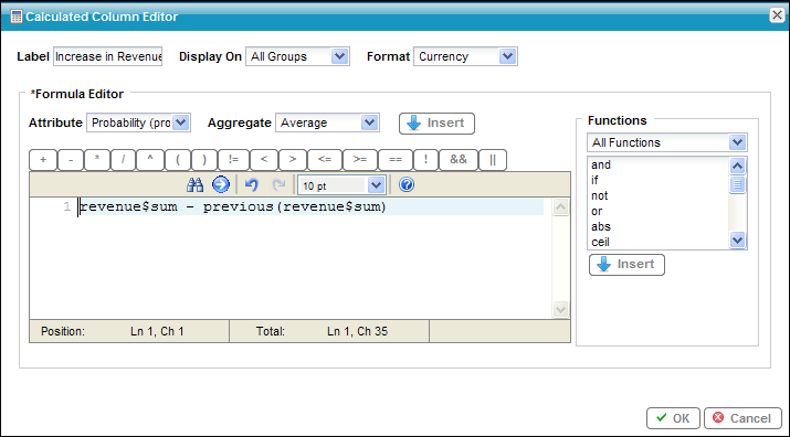 Calculate Increase in Revenue $