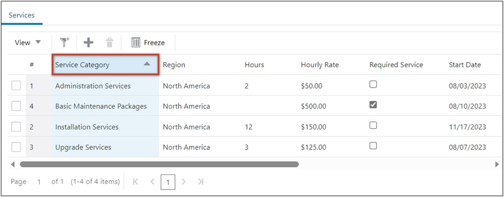 Sort Transaction Arrays