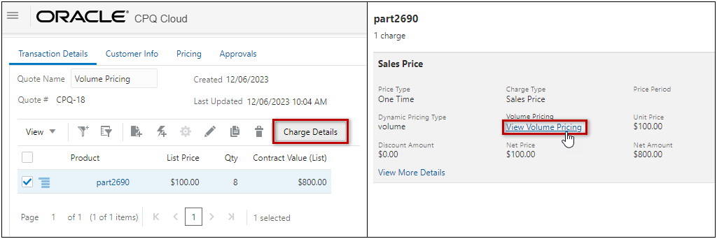 Charge Details