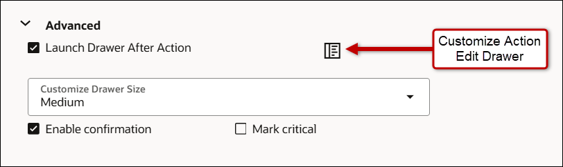 Advanced options