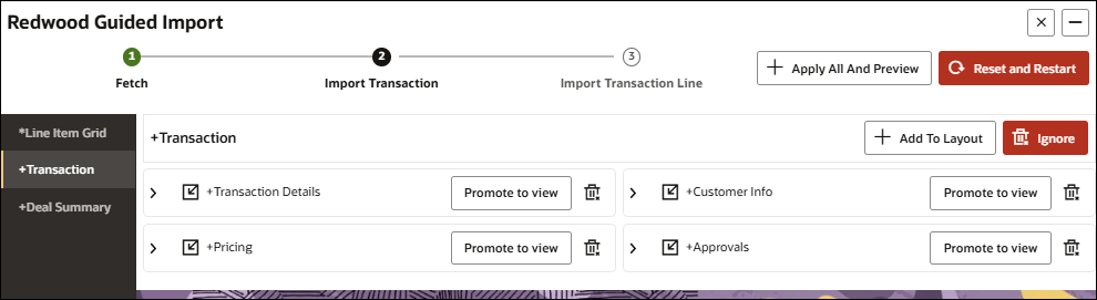 Import Select Tabs