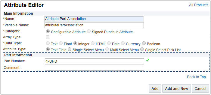 Attribute Editor