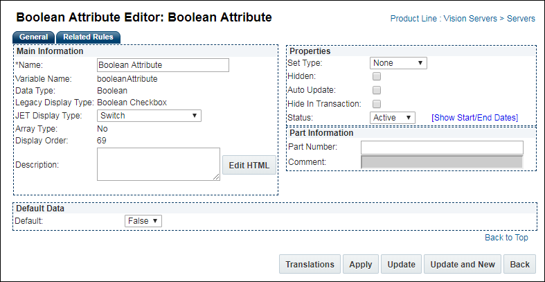 Boolean Attribute Editor