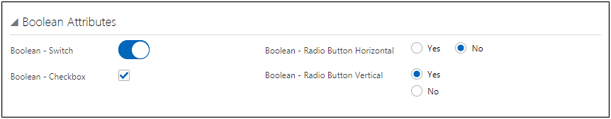 Boolean attribute JET Display