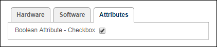 Boolean attribute Legacy Checkbox