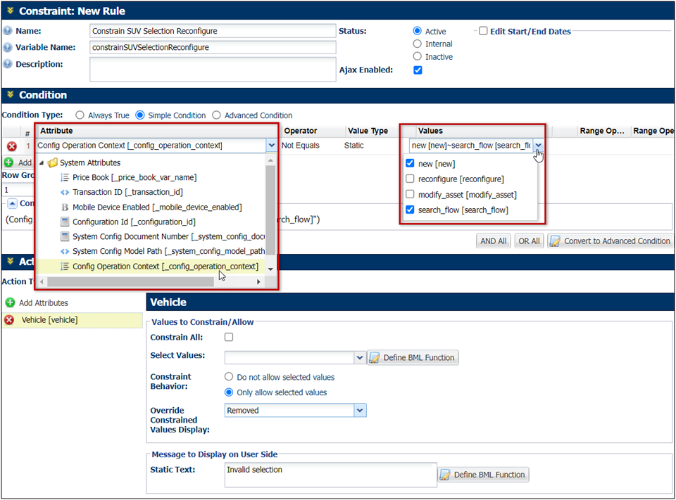 Config Context Attributes