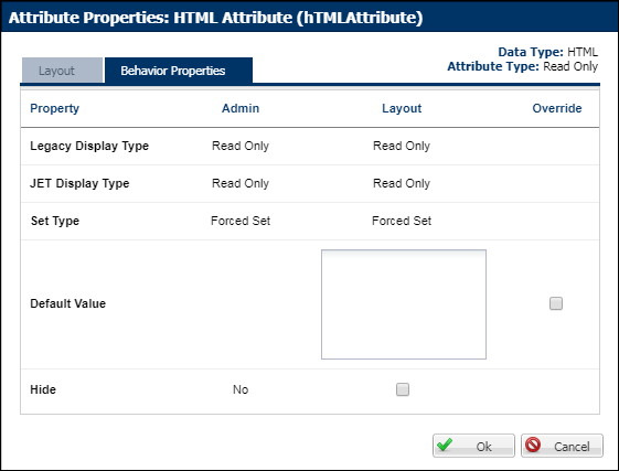 HTML Attribute Properties