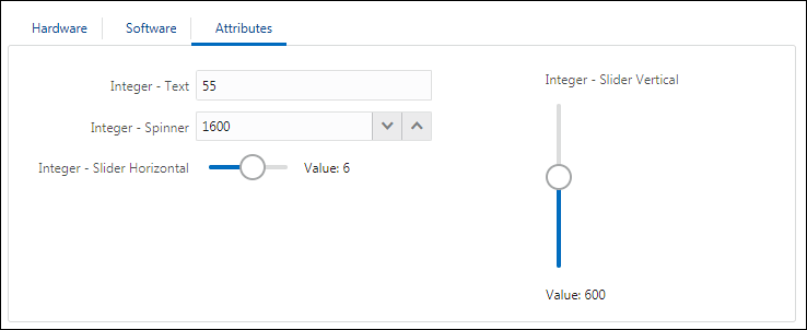 Integer Attibute JET display