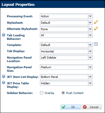 Layout Properties