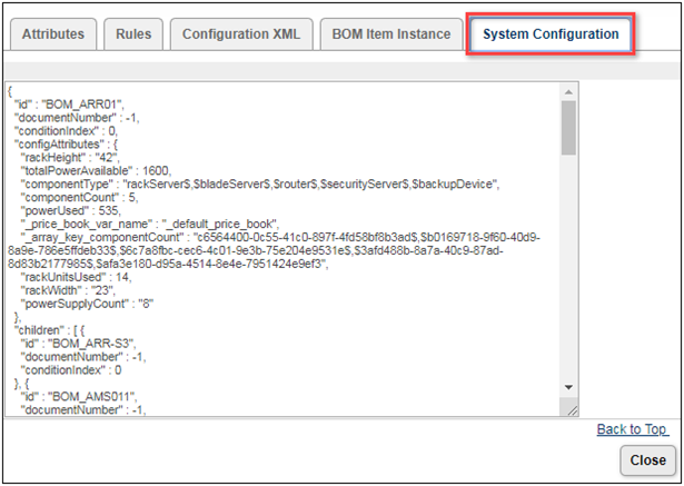 System Configuration Tab