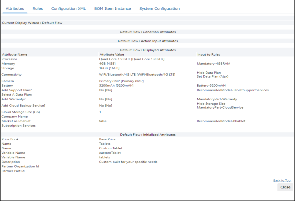 ipeline Viewer information for each specific model