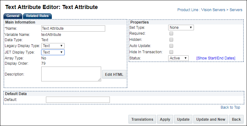 Text Attribute Editor