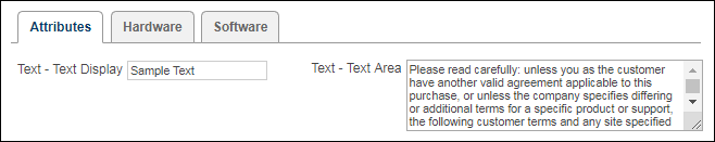 Text attribute Legacy Display Type: Text or Text Area