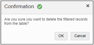 Delete Filtered Records Confirmation