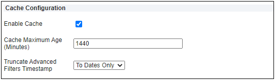 Cache Configuration