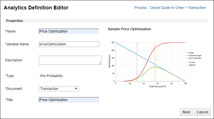 Analytics Definition Editor