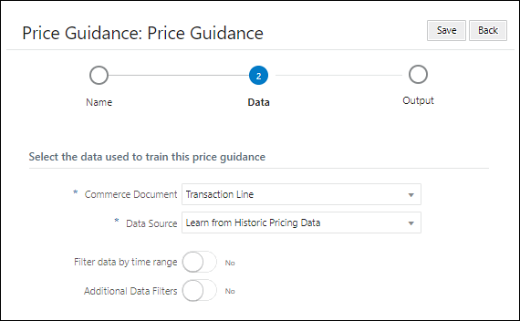 Data page
