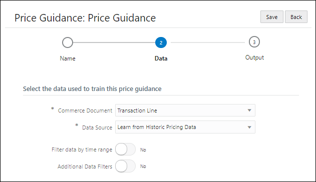Data page